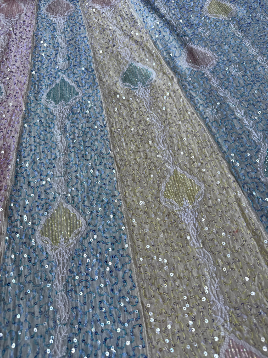 Pure Mul Chanderi Chikankari Handwork Anarkali Set with Embellishments (Dyeable in any Colour)