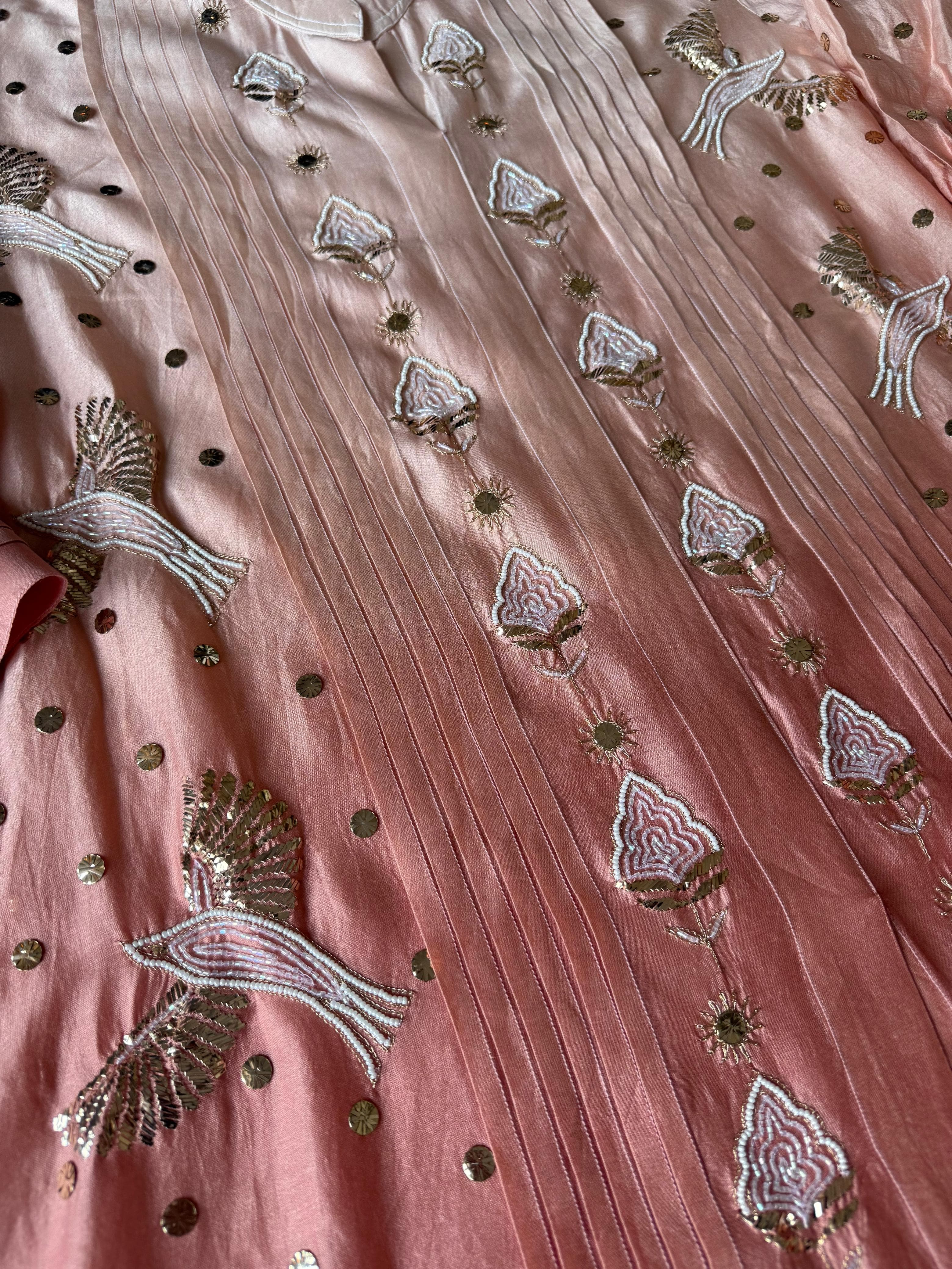 Pure Chanderi Silk Cord Set