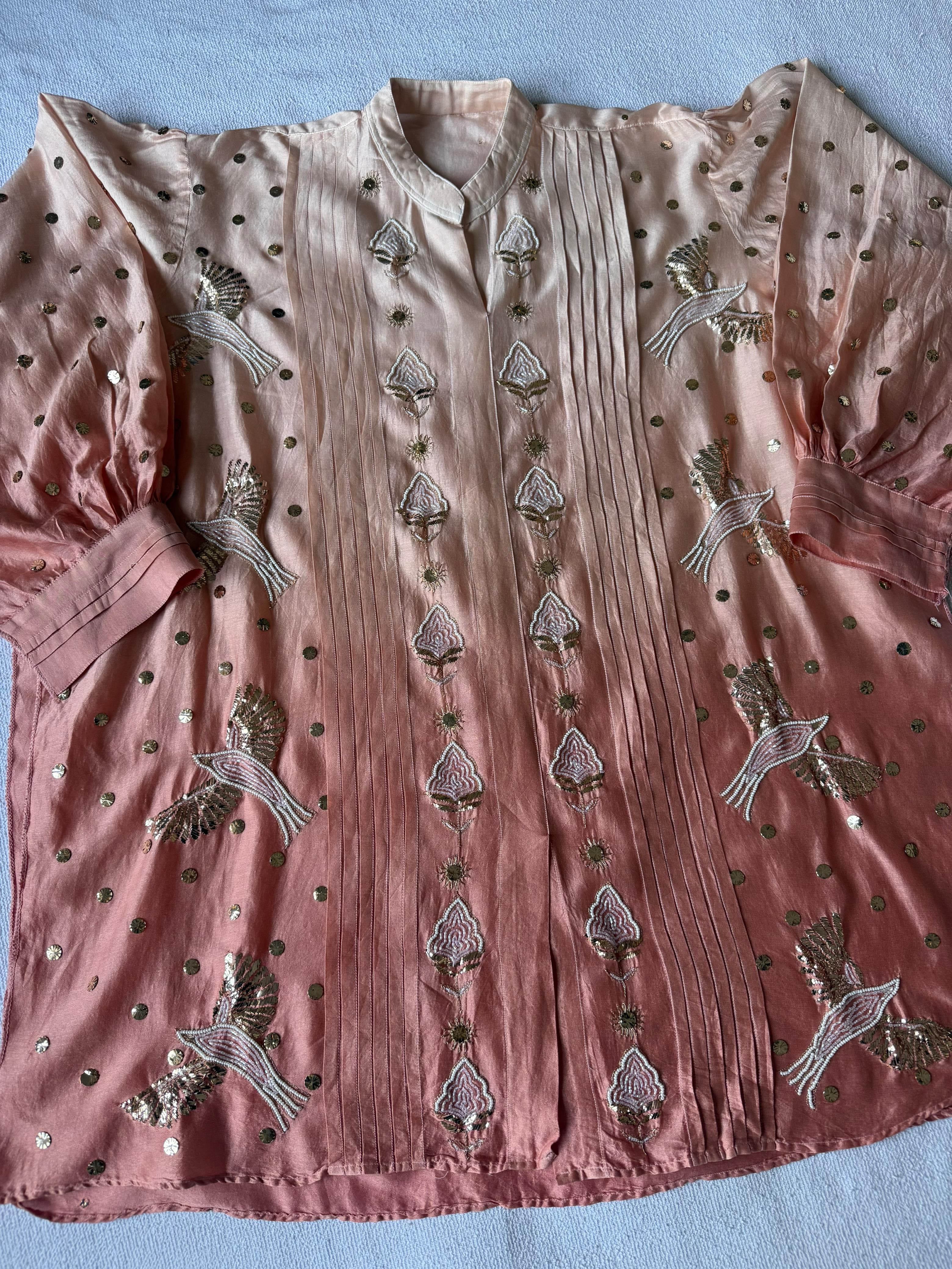 Pure Chanderi Silk Cord Set