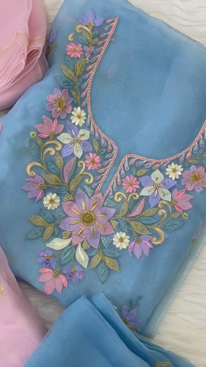 Pure Organza Kurta and Dupatta